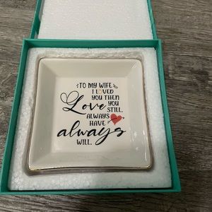Wife Mother’s Day / anniversary gift jewelry/ trinket tray